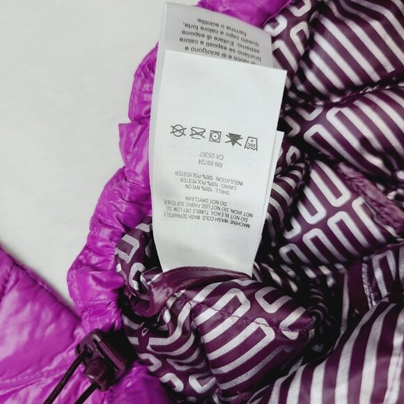 Columbia Women's Magenta Purple Turbodown 650 Mountain Quilted Puffer Jacket M - Picture 6 of 7